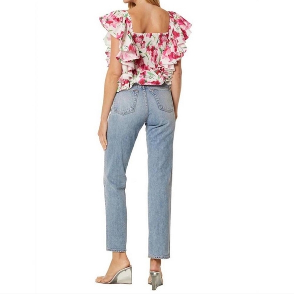 $310 NWT Misa 'Karma' Top in Spring Fuchsia - Picture 3 of 7